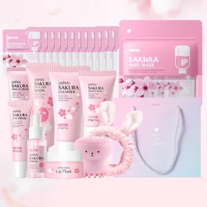 Japan Sakura Skincare Set Moisturizing Anti-Aging